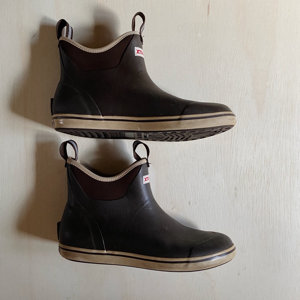 xtratuf ankle rubber boots brown 11